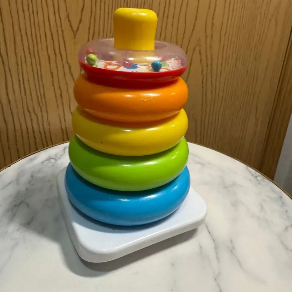 Fisher price rock a stack with rattler vintage